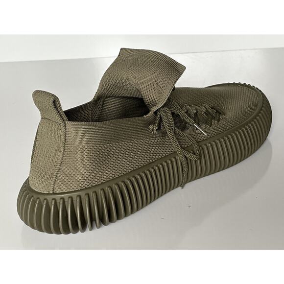 NIB $920 Bottega Veneta Men\'s Tech Knit Stretch Khaki Sneakers 9 US (42) 690112 main image 7